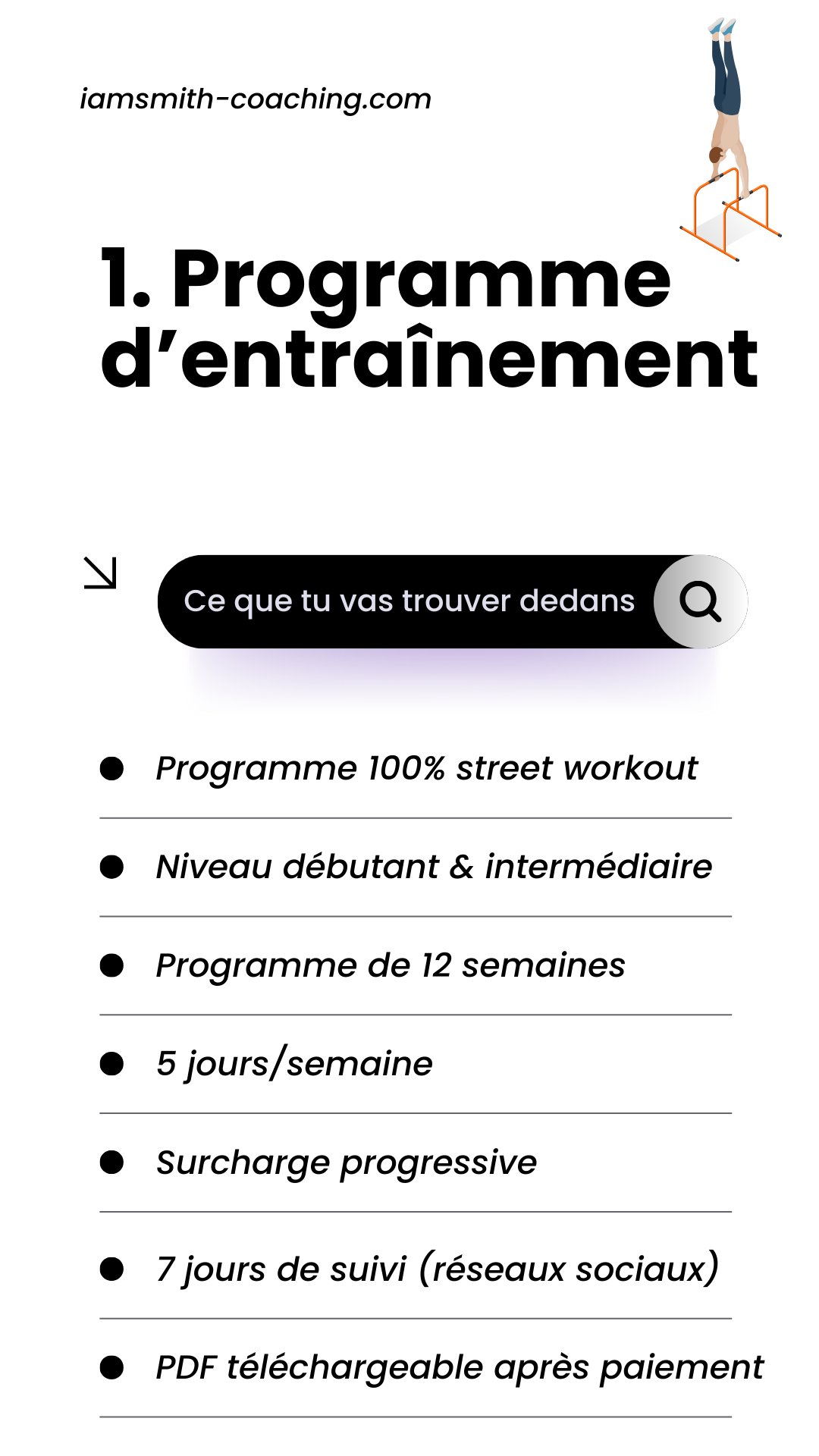 Programme Street Workout + 2 E-Books OFFERTS