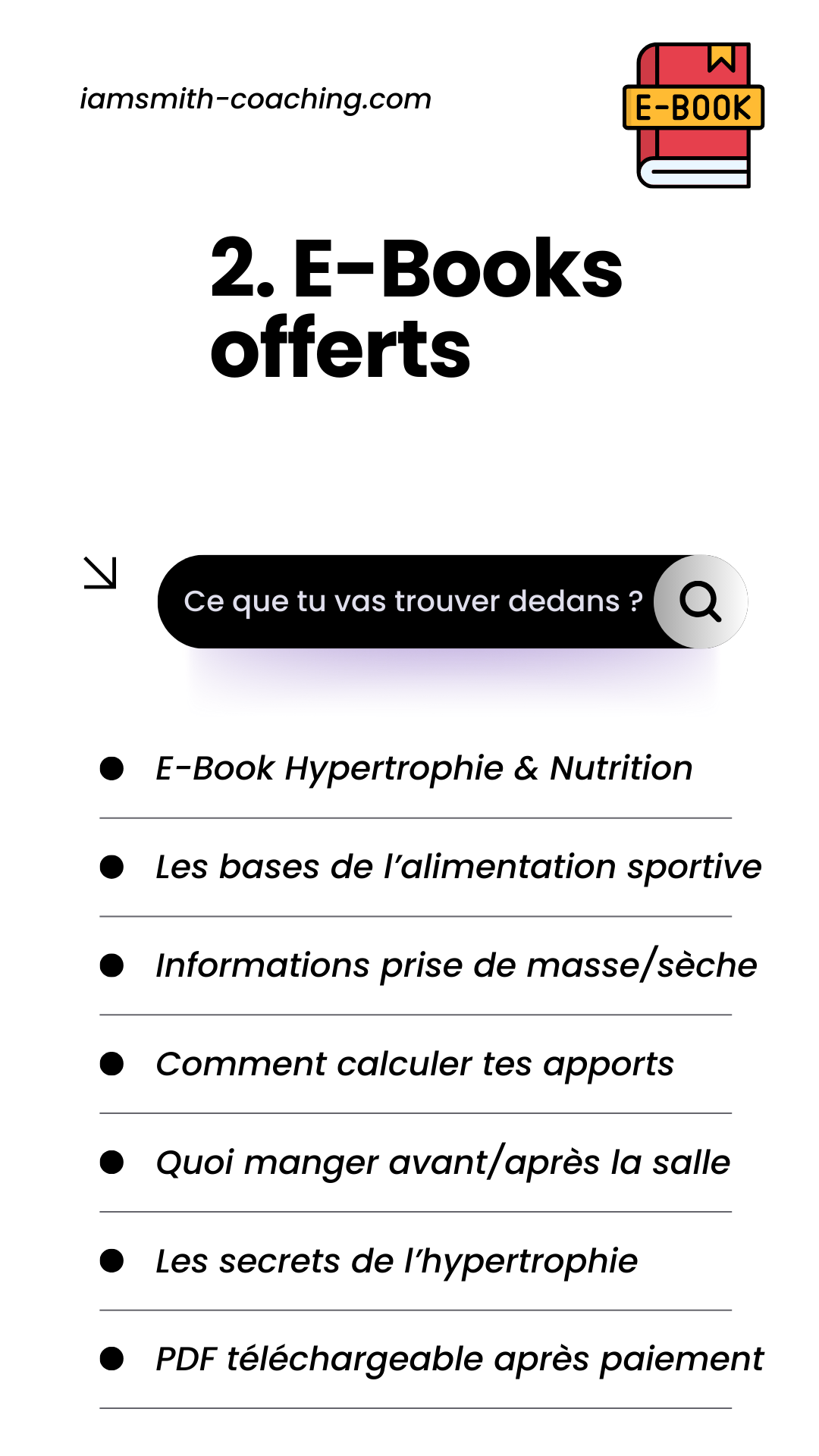 Programme Street Workout + 2 E-Books OFFERTS